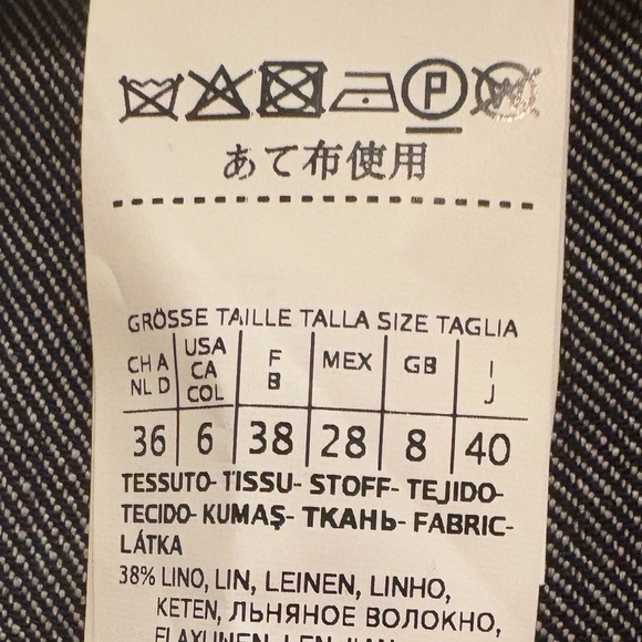 MaxMara SportMax Gray/Black Stretch Linen/Cotton Bermuda Capri Shorts - Picture 8 of 11